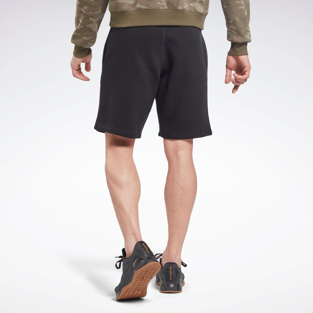 Reebok Reebok Identity Fleece Shorts Negras | 53QXRKMBI