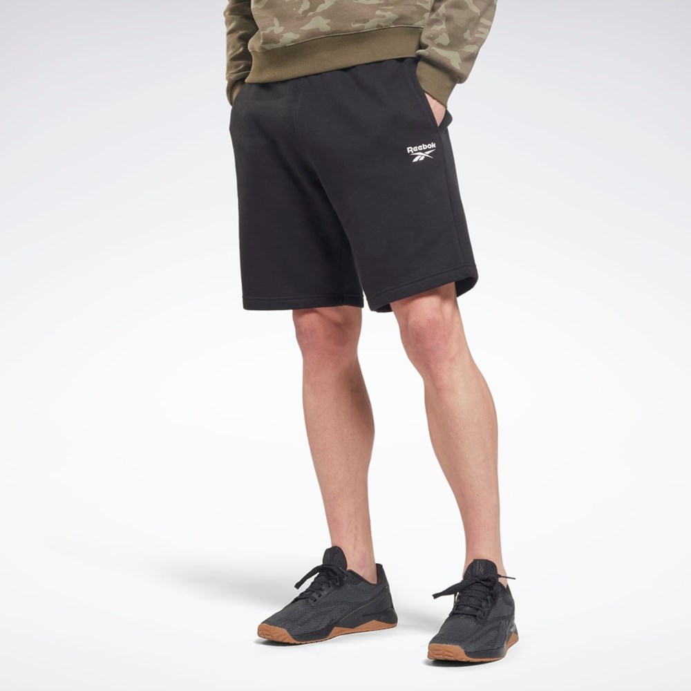 Reebok Reebok Identity Fleece Shorts Negras | 53QXRKMBI