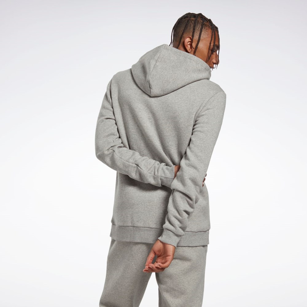 Reebok Reebok Identity Fleece Zip-Up Hoodie Gris | 69JYEUDHW