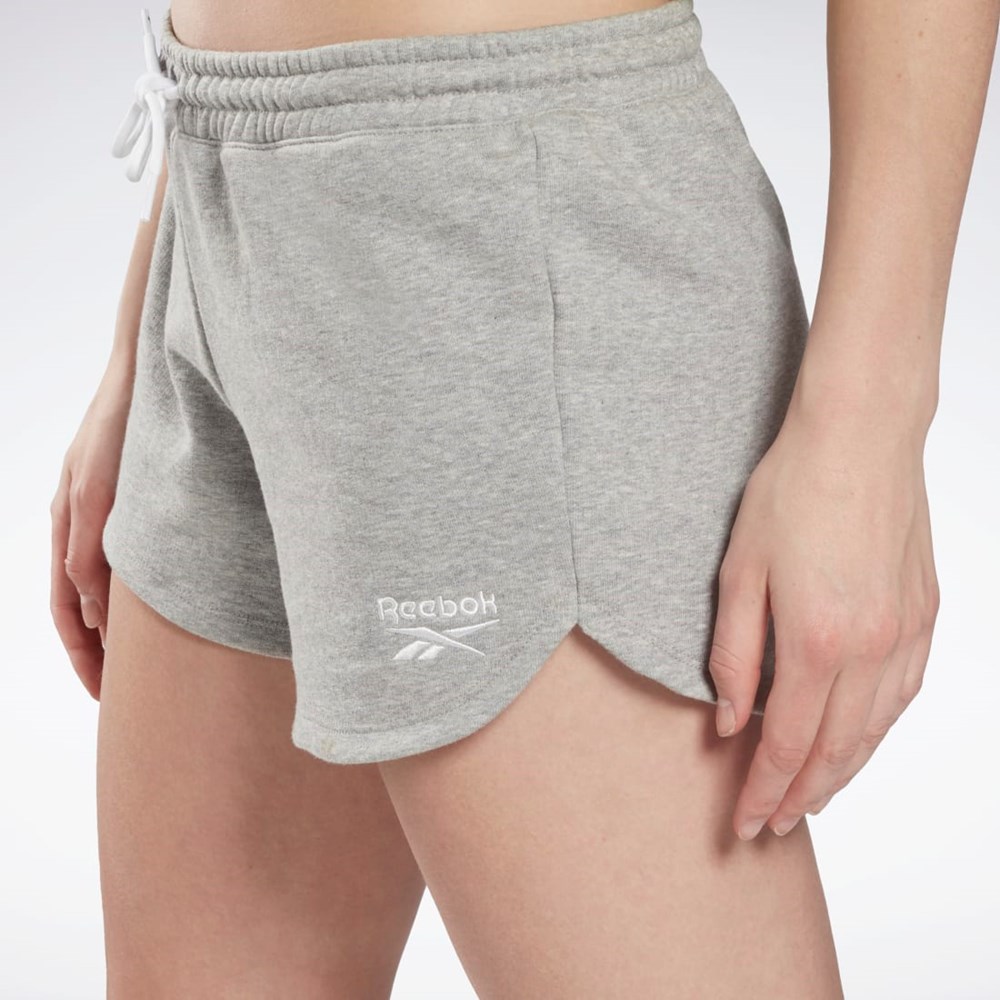 Reebok Reebok Identity French Terry Shorts Gris Blancas | 06VNEABHO