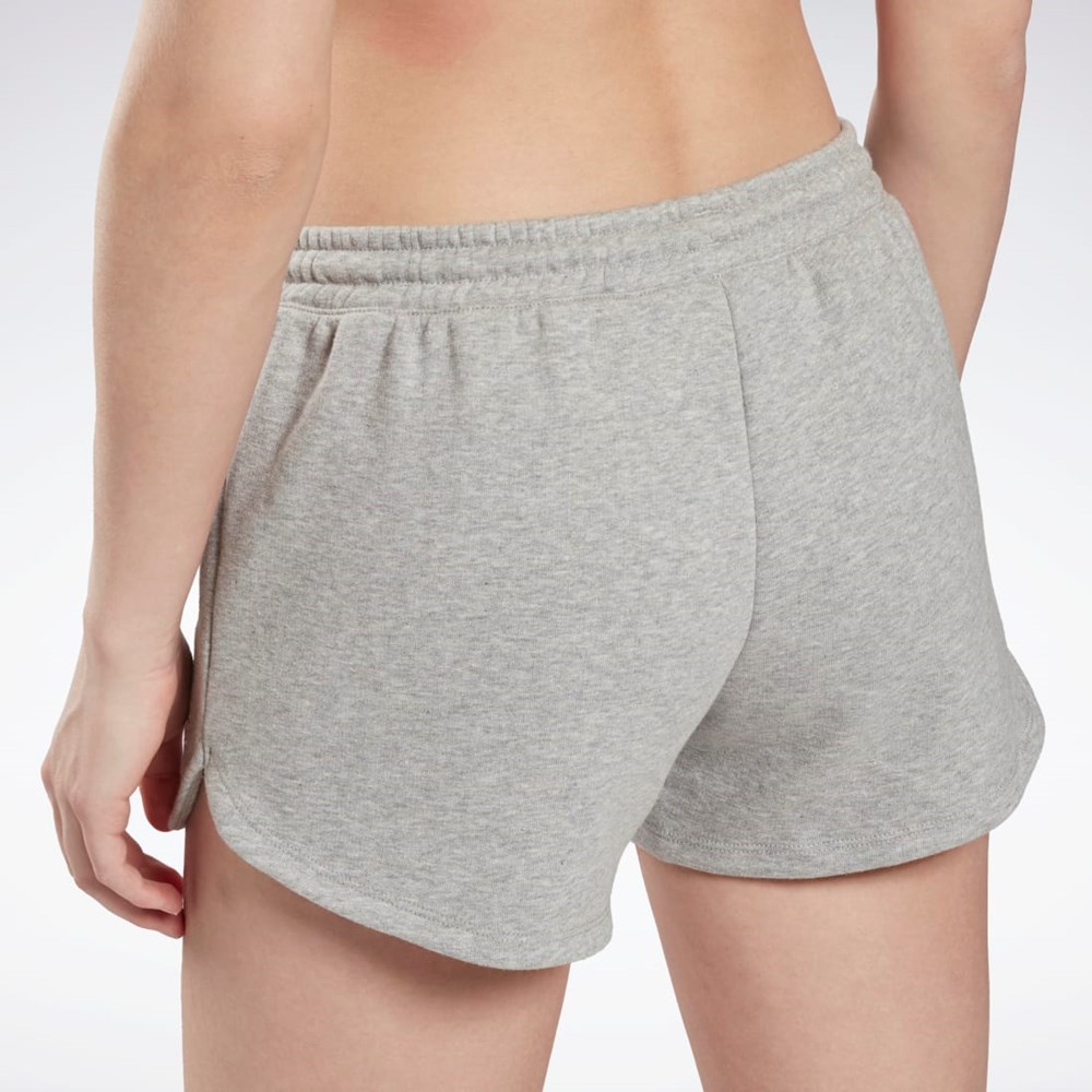 Reebok Reebok Identity French Terry Shorts Gris Blancas | 06VNEABHO