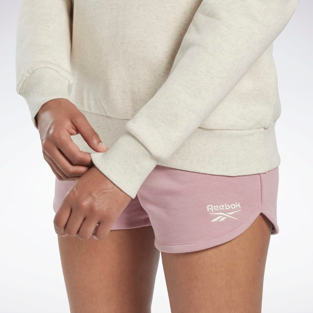 Reebok Reebok Identity Logo Fleece Crew Sweatshirt Blancas | 12GSMDQZB