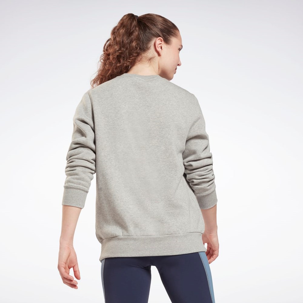 Reebok Reebok Identity Logo Fleece Crew Sweatshirt Gris | 15OEWQLNH