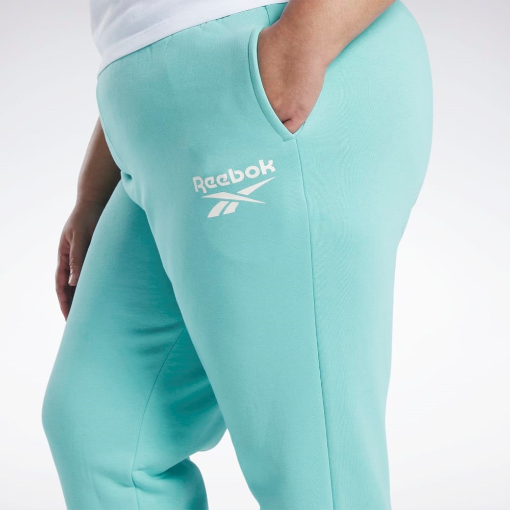 Reebok Reebok Identity Logo Fleece Joggers (Plus Size) Semi Classic Teal | 01XQHZNYE