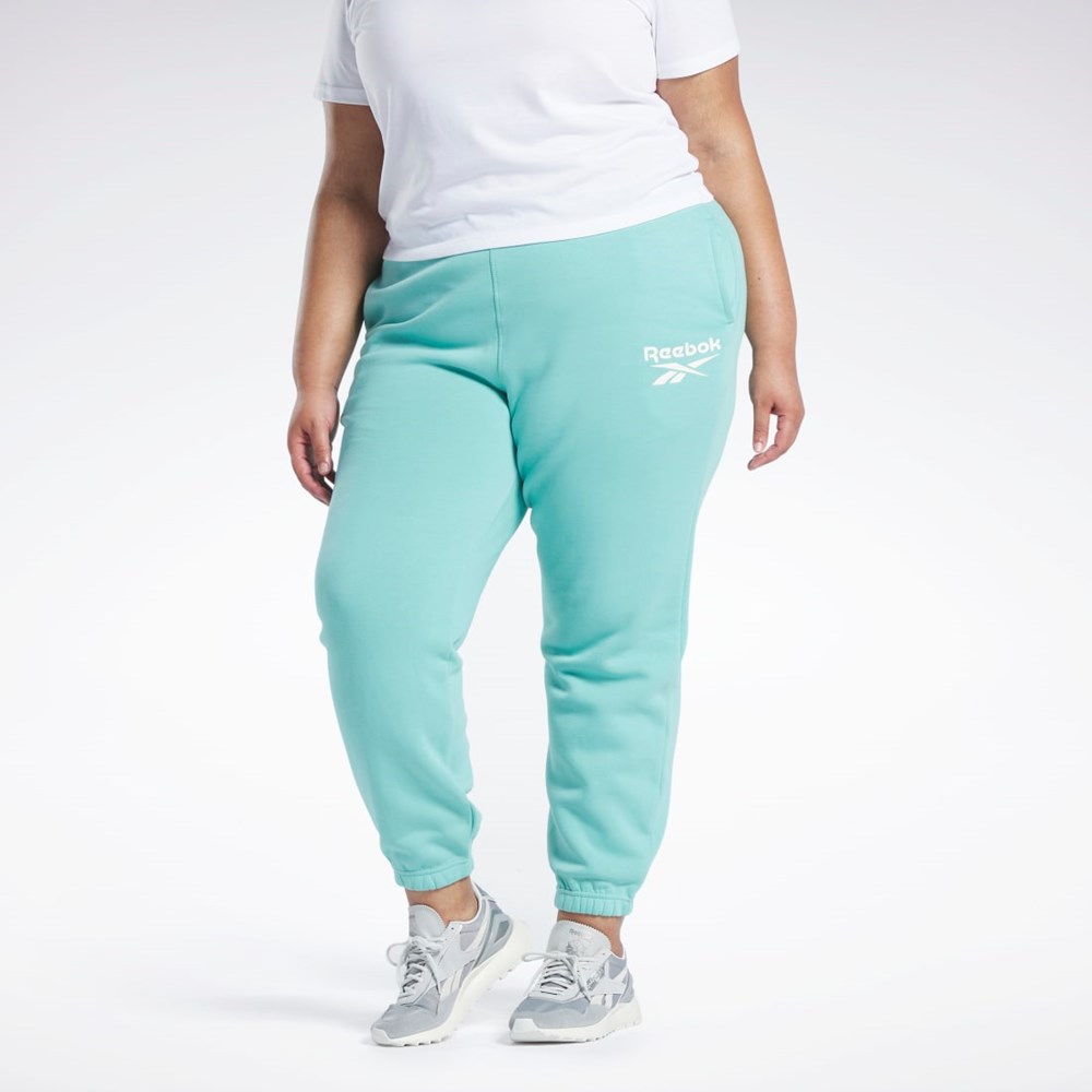 Reebok Reebok Identity Logo Fleece Joggers (Plus Size) Semi Classic Teal | 01XQHZNYE