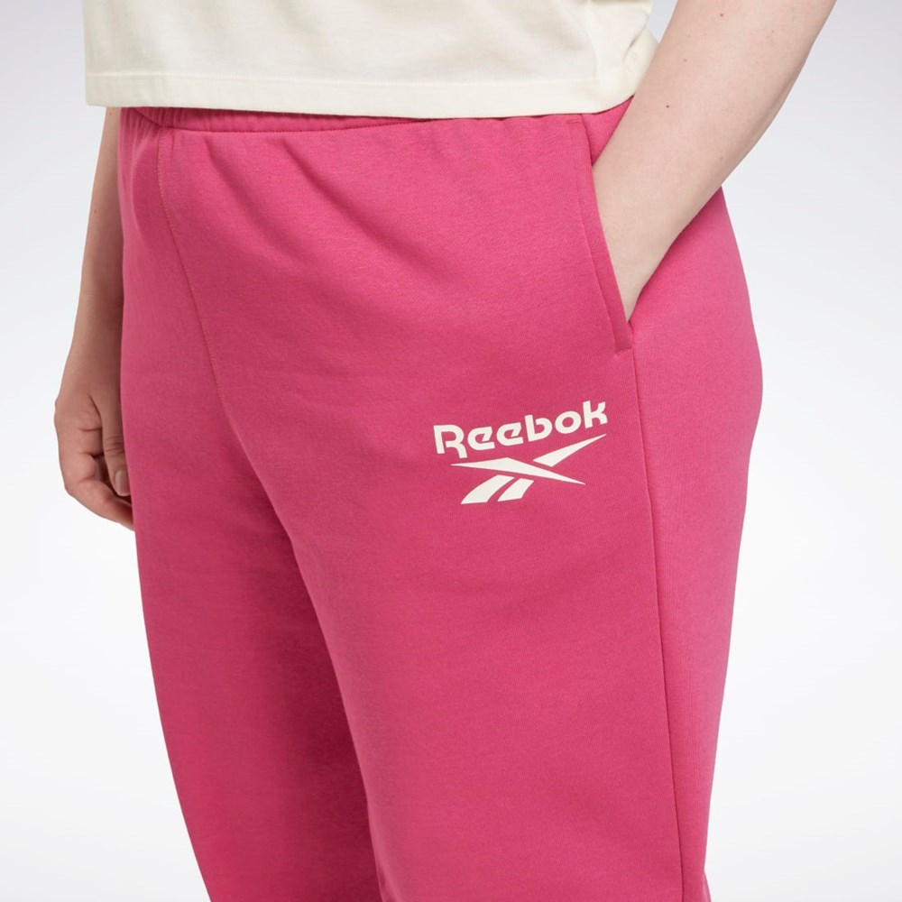 Reebok Reebok Identity Logo Fleece Joggers (Plus Size) Rosas | 23PJBSAIL