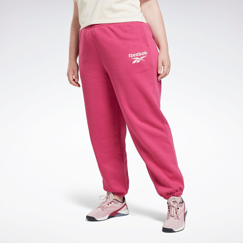 Reebok Reebok Identity Logo Fleece Joggers (Plus Size) Rosas | 23PJBSAIL