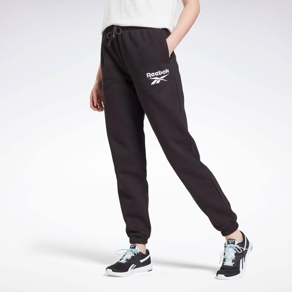 Reebok Reebok Identity Logo Fleece Joggers Negras | 37JDTFMRO