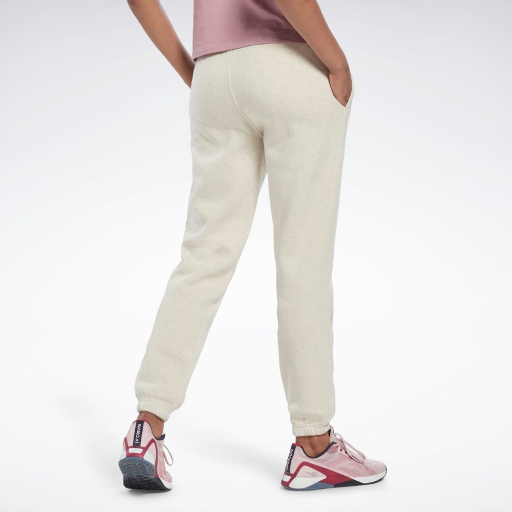 Reebok Reebok Identity Logo Fleece Joggers Blancas | 67IMQKUBW