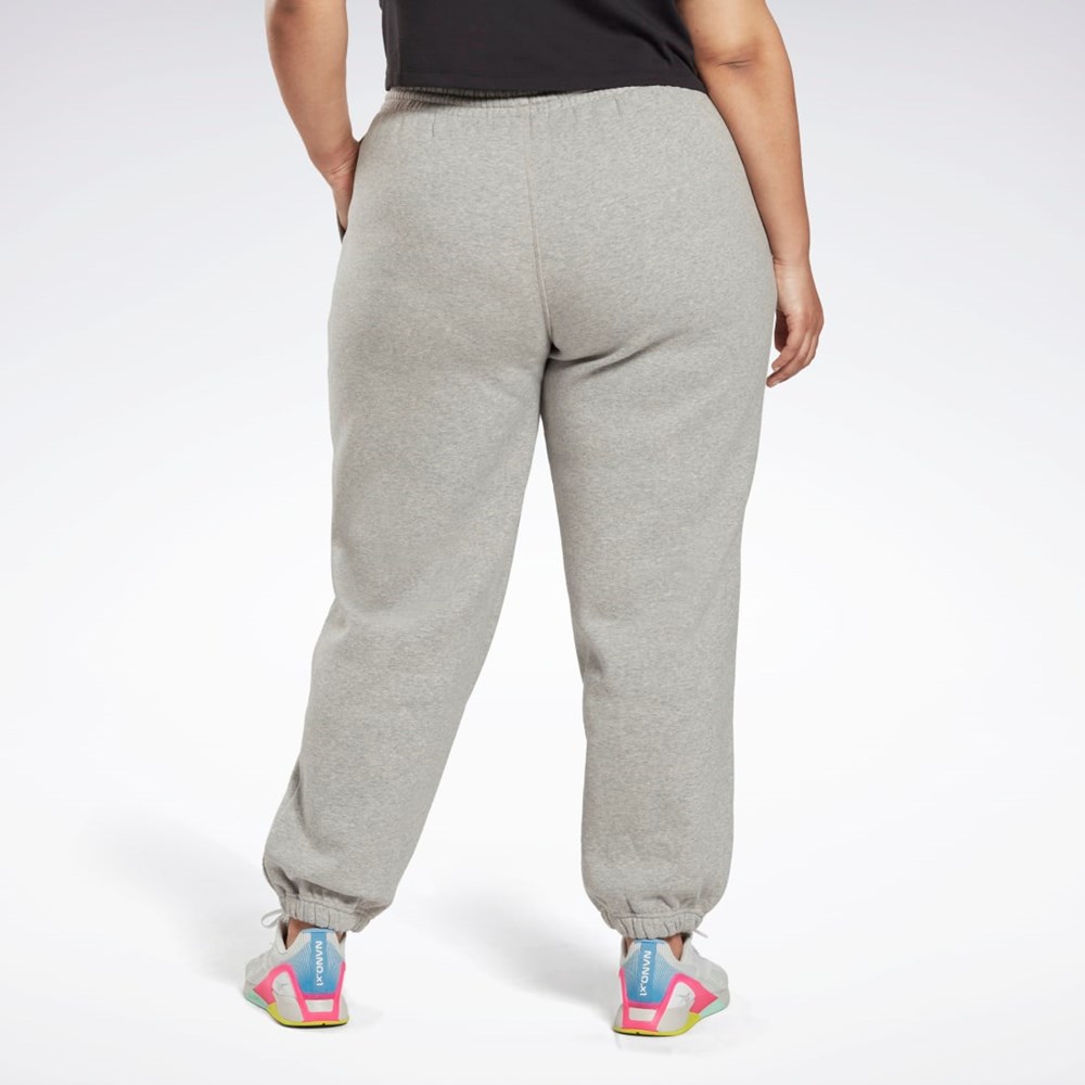 Reebok Reebok Identity Logo Fleece Joggers (Plus Size) Gris | 83PCAMJFO