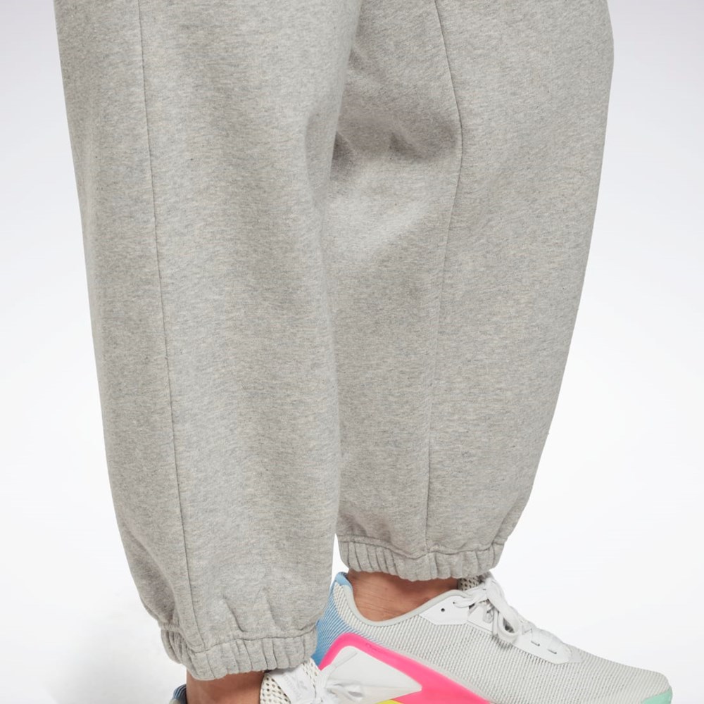 Reebok Reebok Identity Logo Fleece Joggers (Plus Size) Gris | 83PCAMJFO