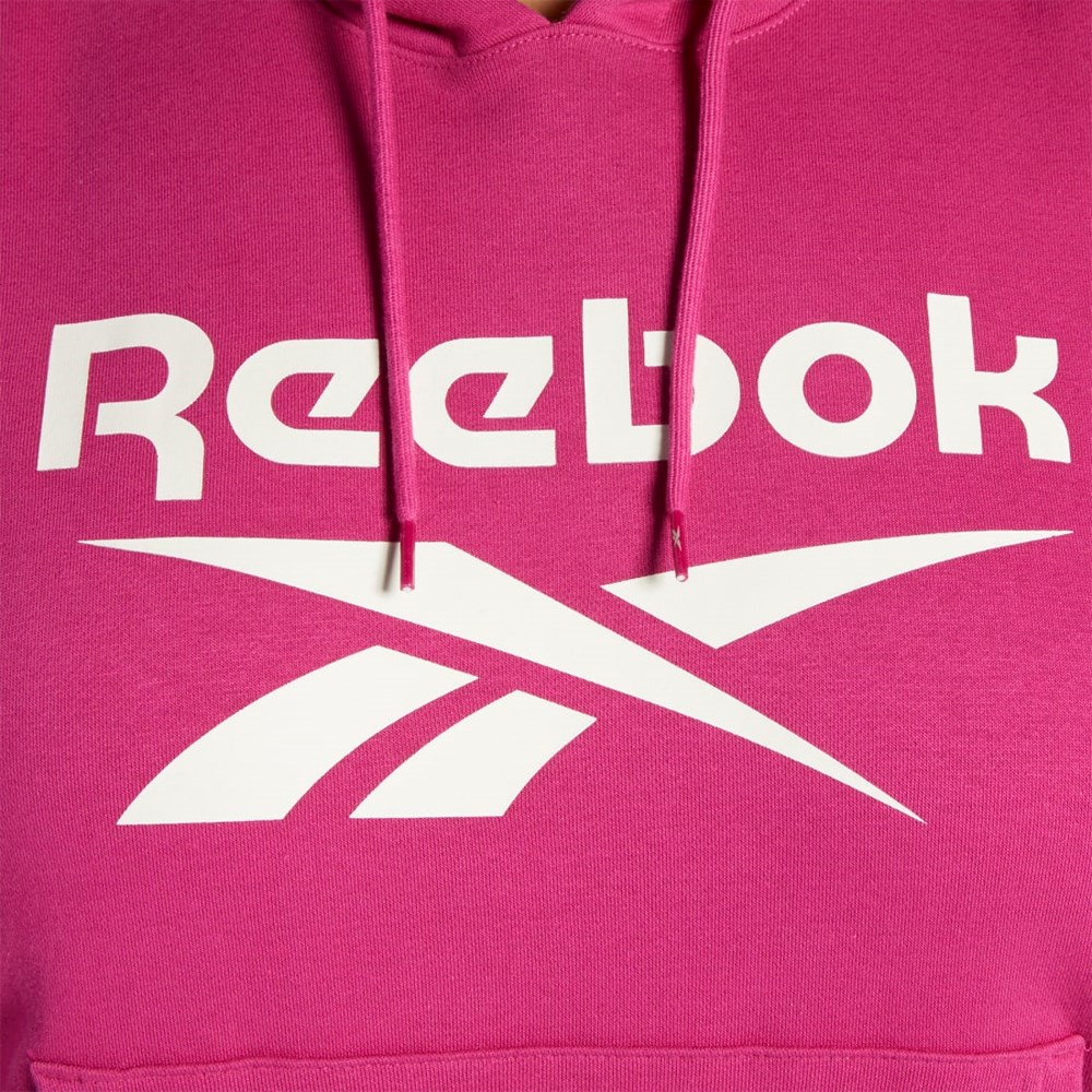 Reebok Reebok Identity Logo Fleece Pullover Hoodie (Plus Size) Rosas | 36KNSQGHO