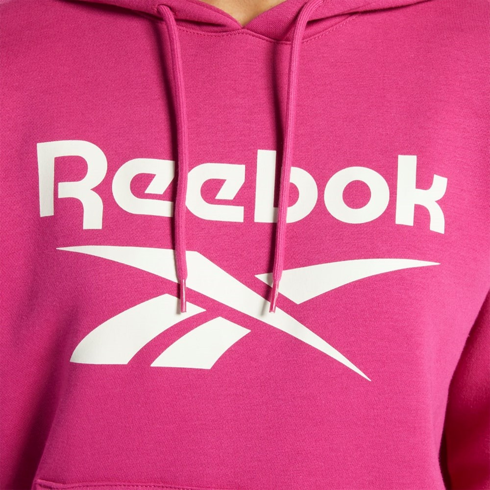 Reebok Reebok Identity Logo Fleece Pullover Hoodie Rosas | 54JRVMUFG
