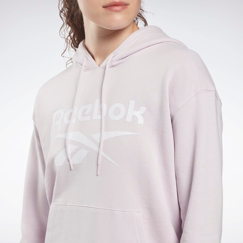 Reebok Reebok Identity Logo French Terry Hoodie Quartz Glow | 50HGEXLMO