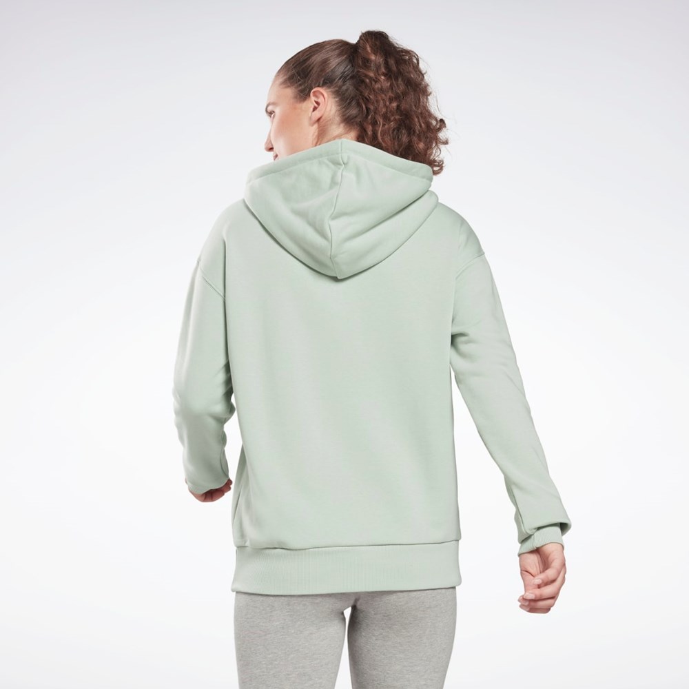 Reebok Reebok Identity Logo French Terry Hoodie Verde Menta | 76DUHATCL