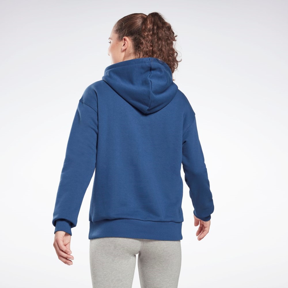 Reebok Reebok Identity Logo French Terry Hoodie Azules | 95JENWRVF
