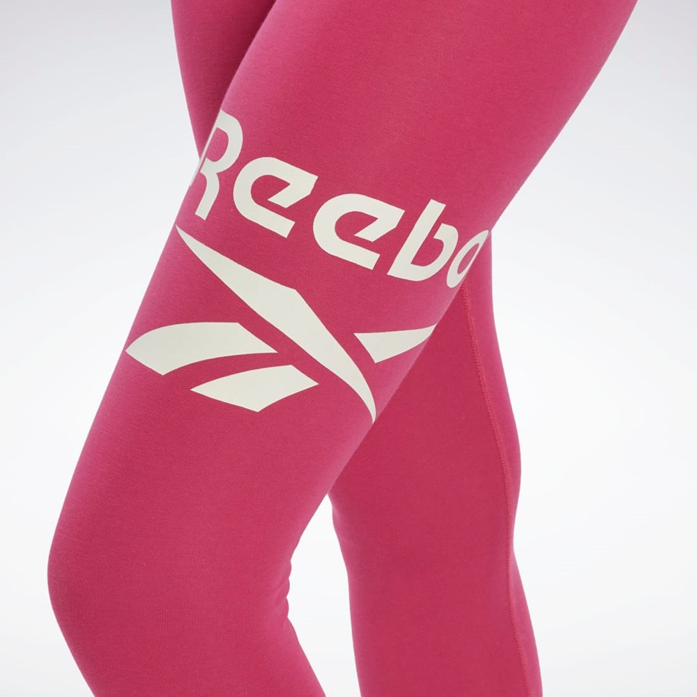 Reebok Reebok Identity Logo Leggings Rosas | 73QNYDOPF