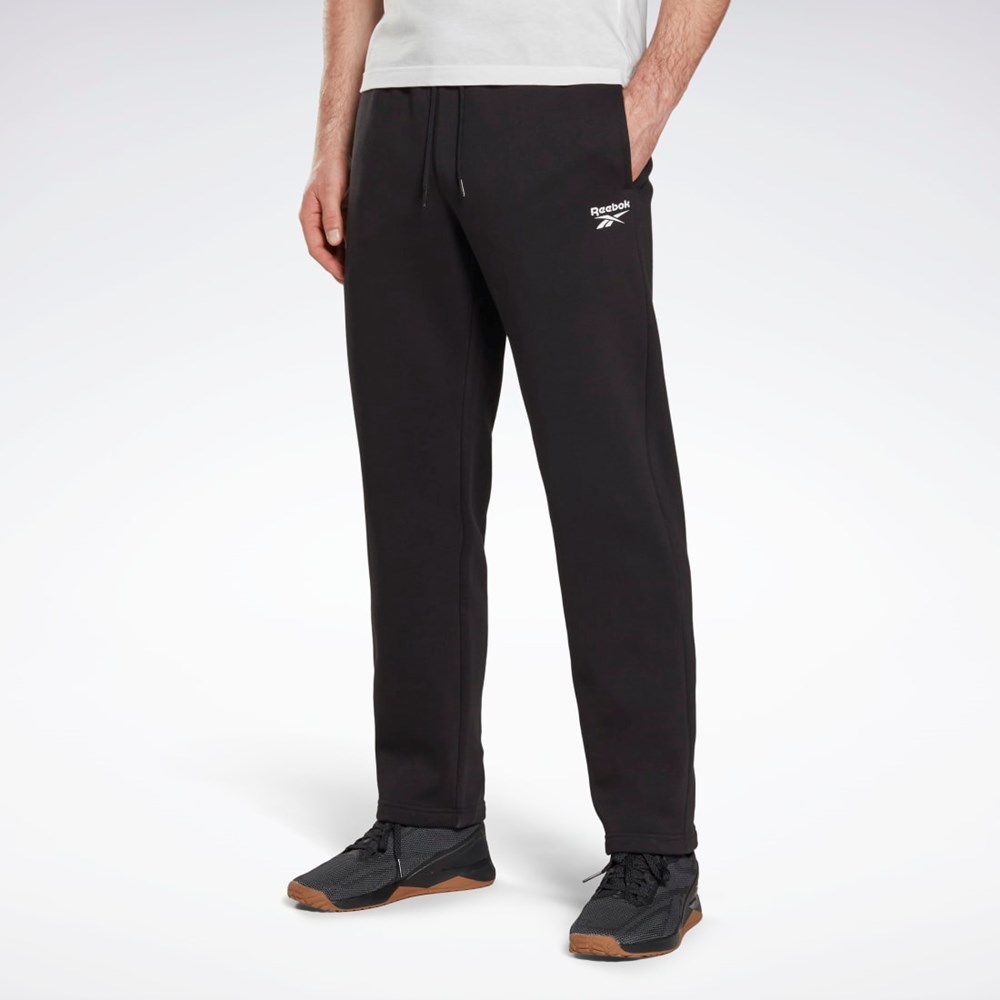 Reebok Reebok Identity Open Hem Pants Negras | 19GSLXHQF