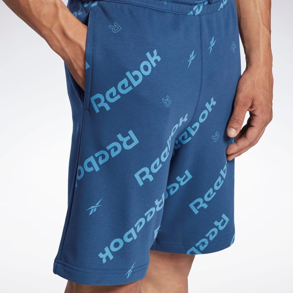 Reebok Reebok Identity Shorts Azules | 10XYSWJAI