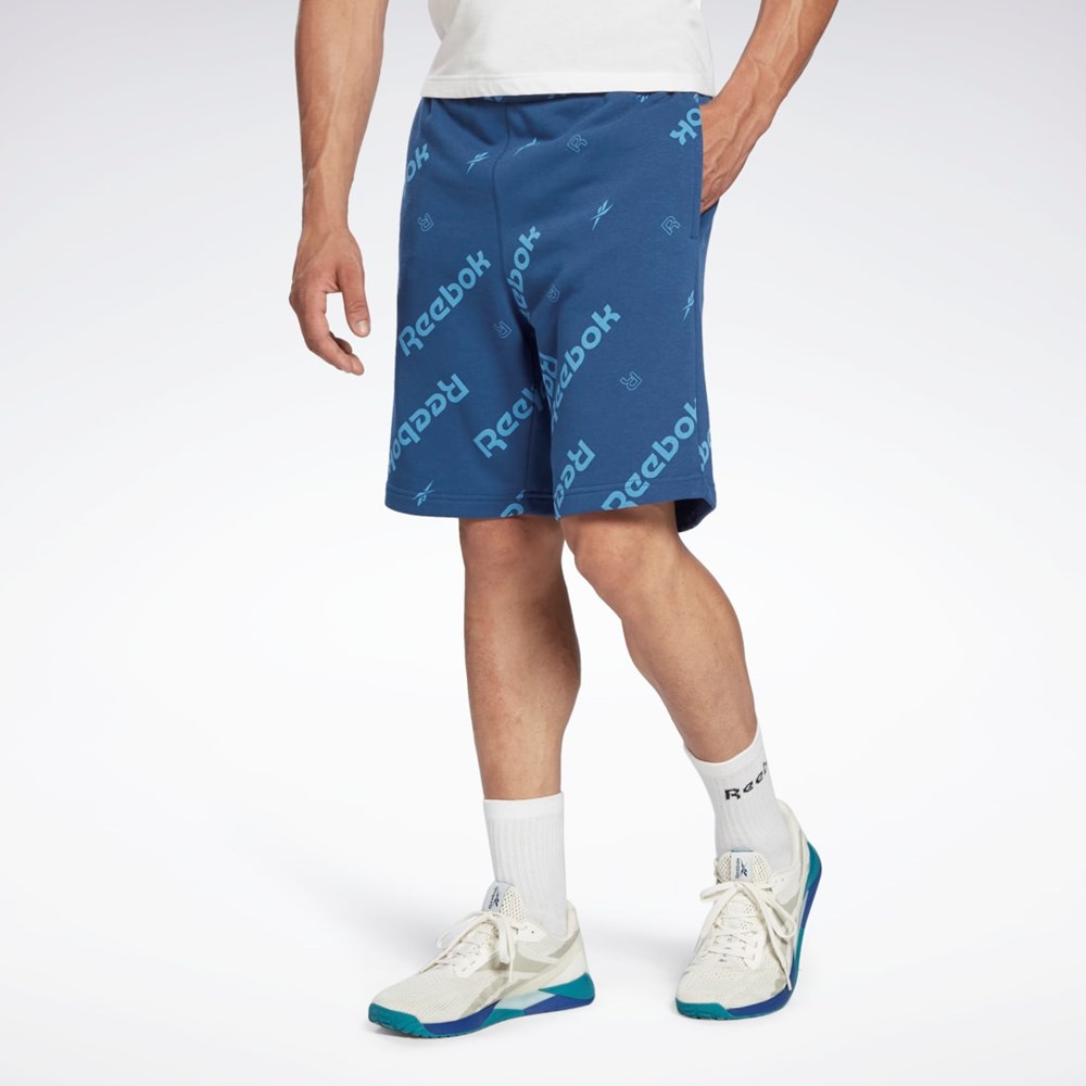 Reebok Reebok Identity Shorts Azules | 10XYSWJAI