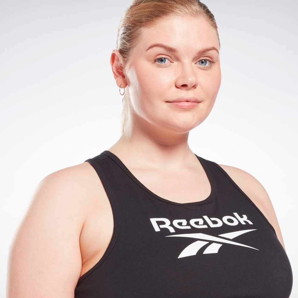 Reebok Reebok Identity Sports Bra (Plus Size) Negras | 29ENFWCXR