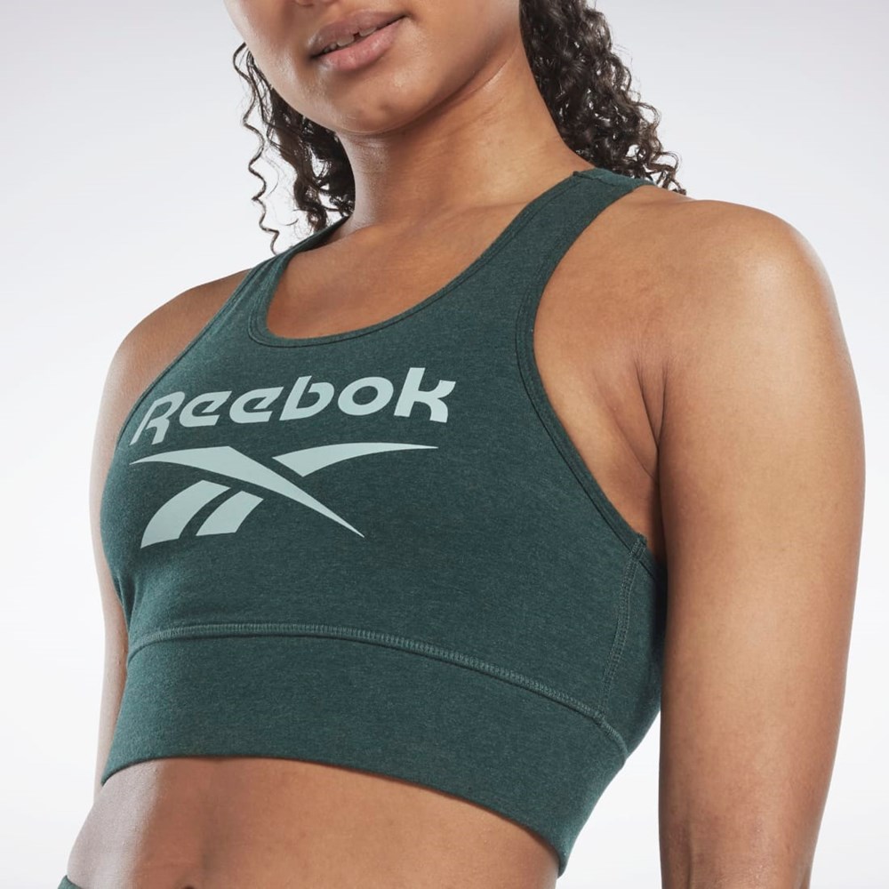 Reebok Reebok Identity Sports Bra Verde | 12PGANQCX