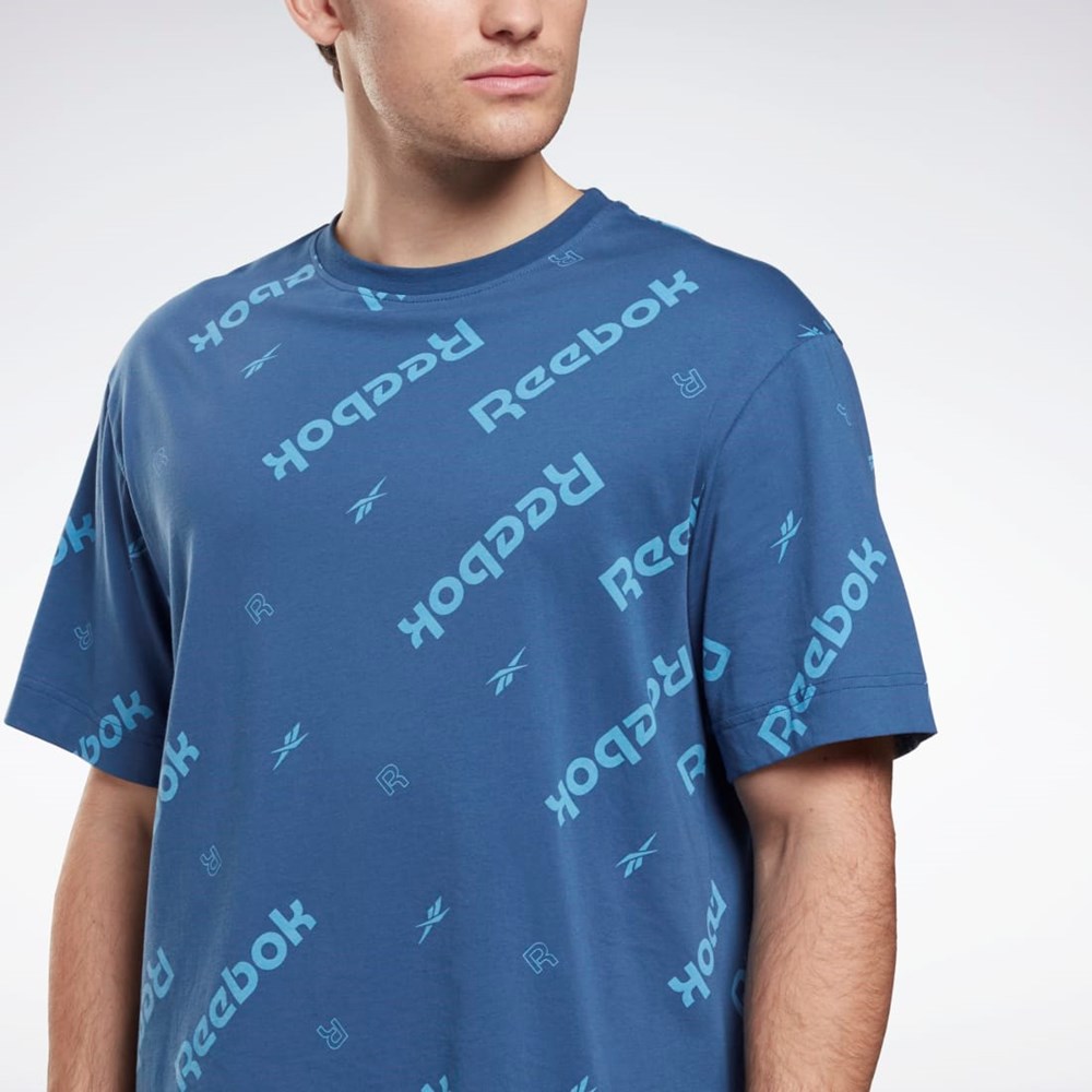 Reebok Reebok Identity T-Shirt Azules | 34UJZREXB