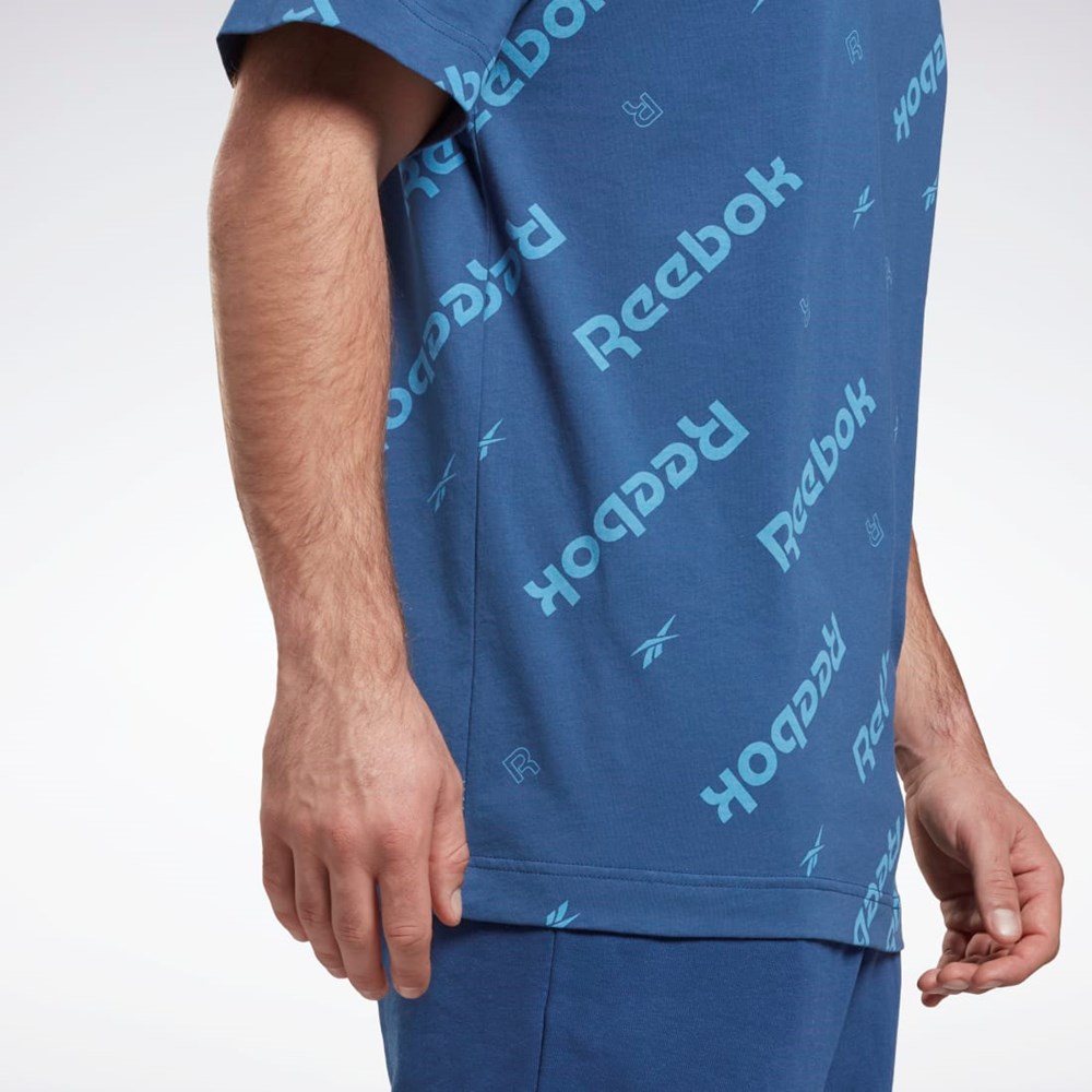 Reebok Reebok Identity T-Shirt Azules | 34UJZREXB