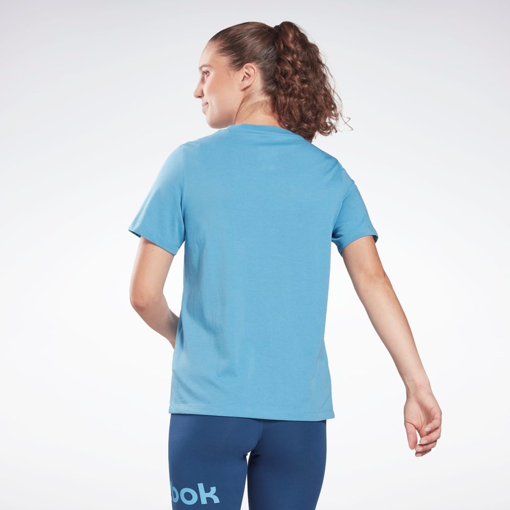 Reebok Reebok Identity T-Shirt Azules | 51DTUZBJG