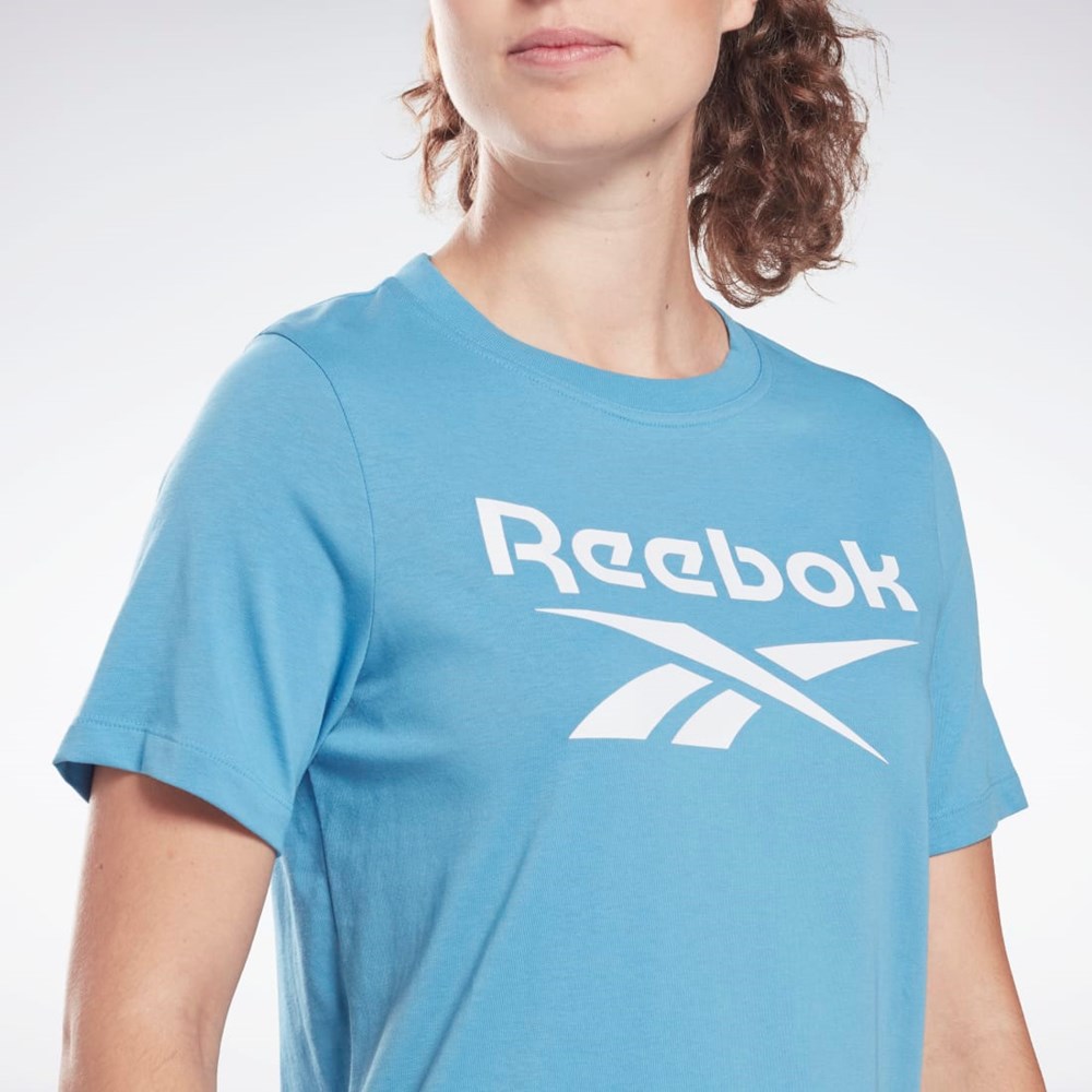 Reebok Reebok Identity T-Shirt Azules | 51DTUZBJG