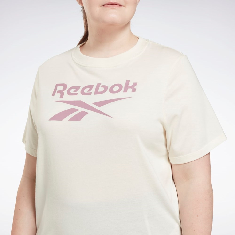 Reebok Reebok Identity T-Shirt (Plus Size) Blancas | 71BWSKHNE