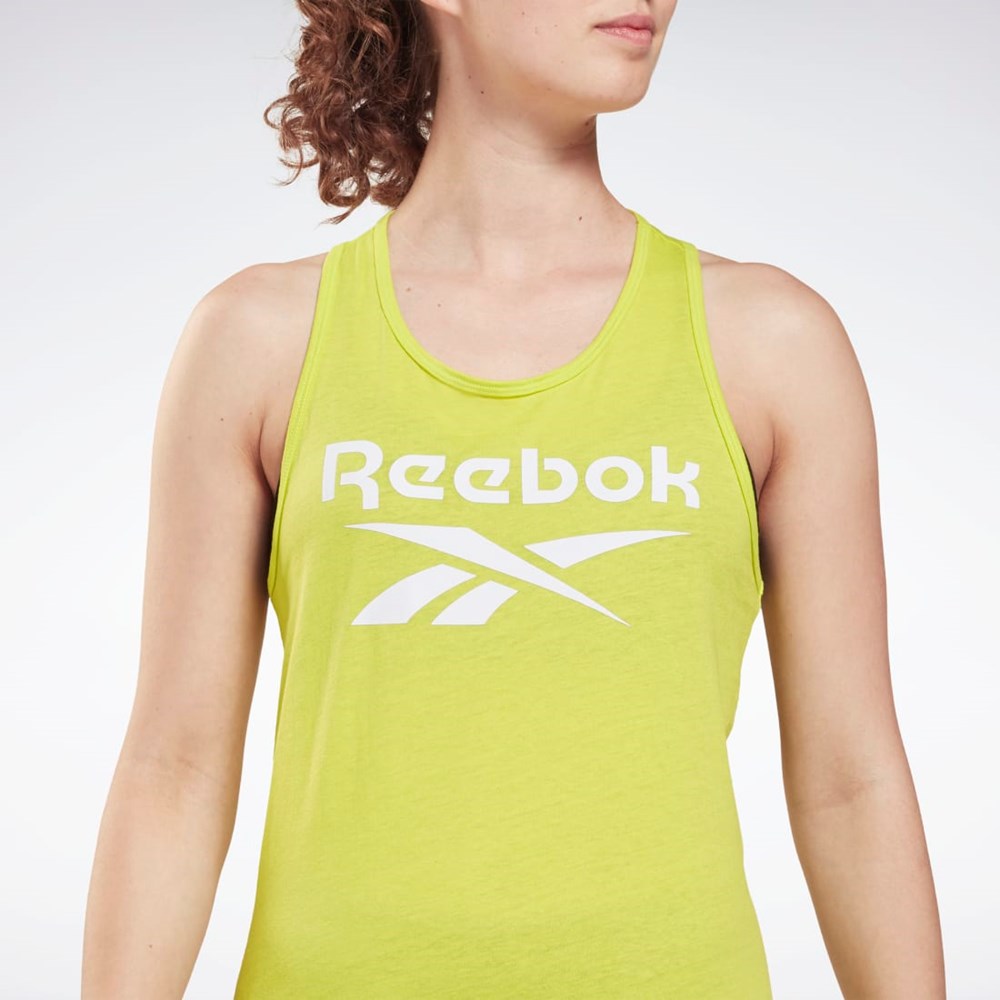 Reebok Reebok Identity Tank Top Amarillo | 03AZQPJWX