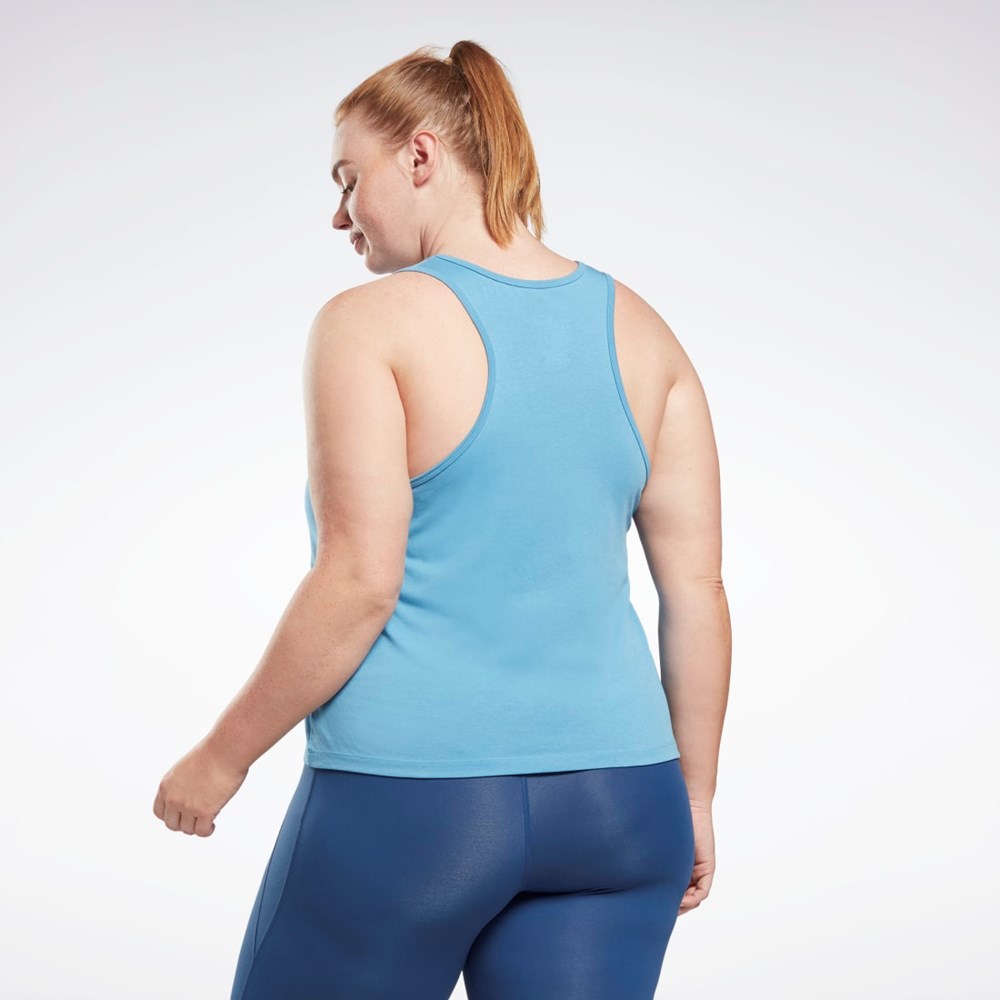 Reebok Reebok Identity Tank Top (Plus Size) Azules | 76GUPBSIR