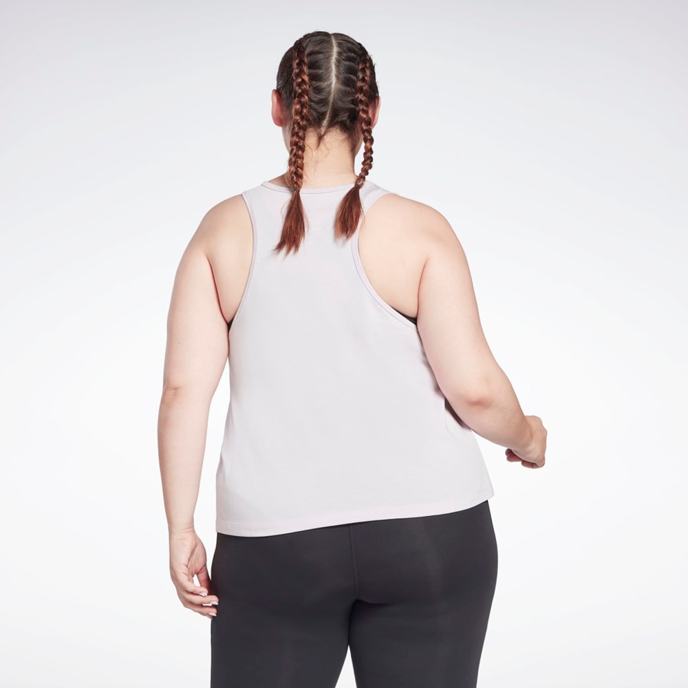 Reebok Reebok Identity Tank Top (Plus Size) Quartz Glow | 79YEASJTD