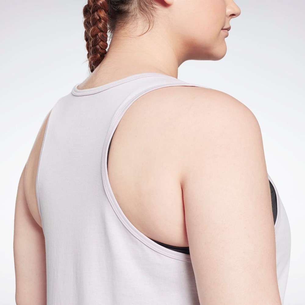 Reebok Reebok Identity Tank Top (Plus Size) Quartz Glow | 79YEASJTD