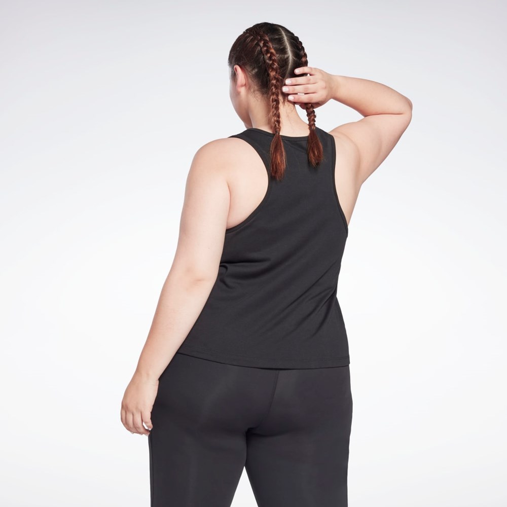 Reebok Reebok Identity Tank Top (Plus Size) Negras | 80NKJGQDC