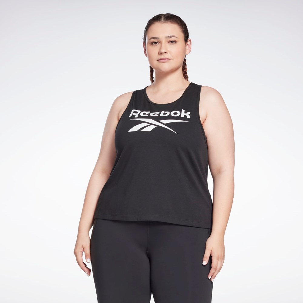 Reebok Reebok Identity Tank Top (Plus Size) Negras | 80NKJGQDC