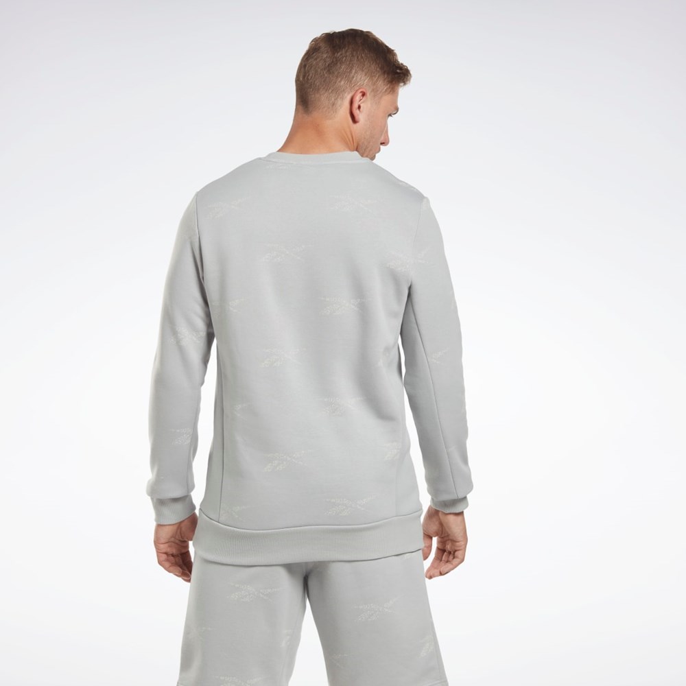 Reebok Reebok Identity Vector Fleece Crew Sweatshirt Gris | 51TNFXOJY
