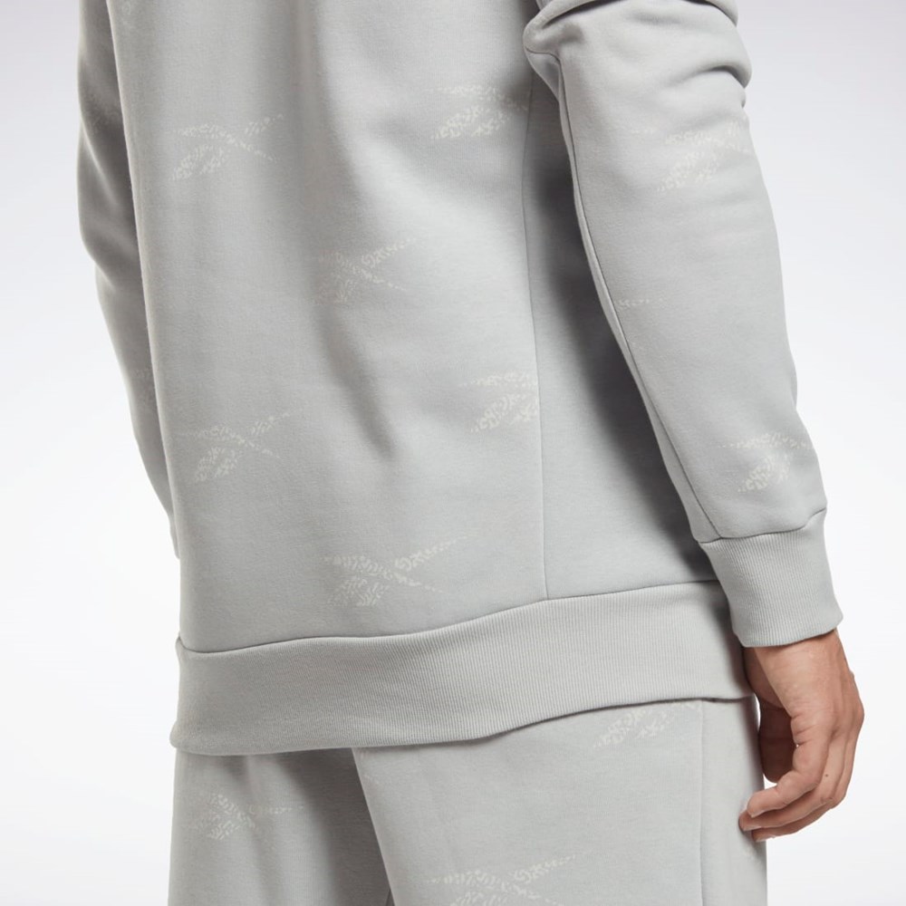 Reebok Reebok Identity Vector Fleece Crew Sweatshirt Gris | 51TNFXOJY
