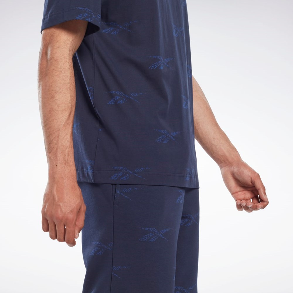 Reebok Reebok Identity Vector T-Shirt Azul Marino | 63RDAHQGC