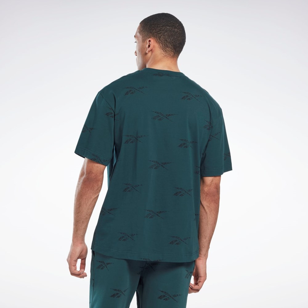 Reebok Reebok Identity Vector T-Shirt Verde | 25BKNIUWS