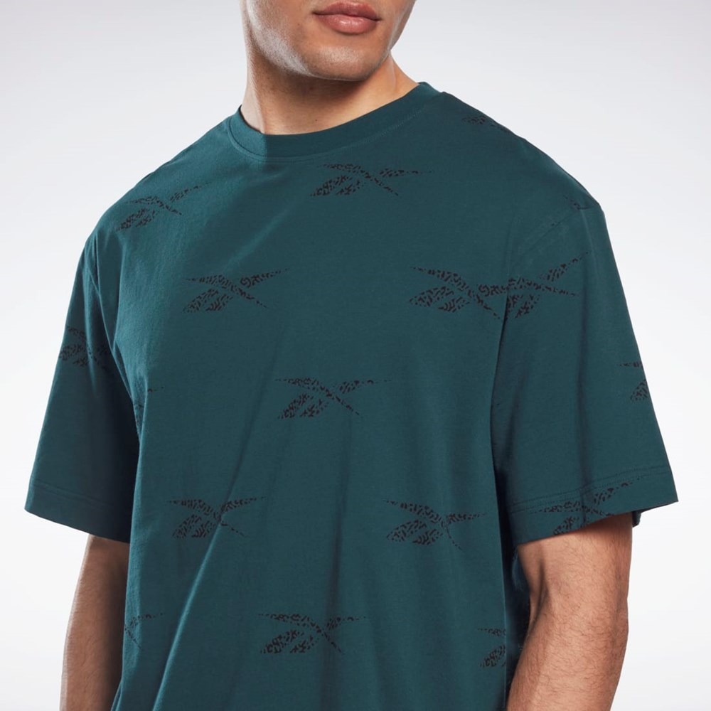 Reebok Reebok Identity Vector T-Shirt Verde | 25BKNIUWS