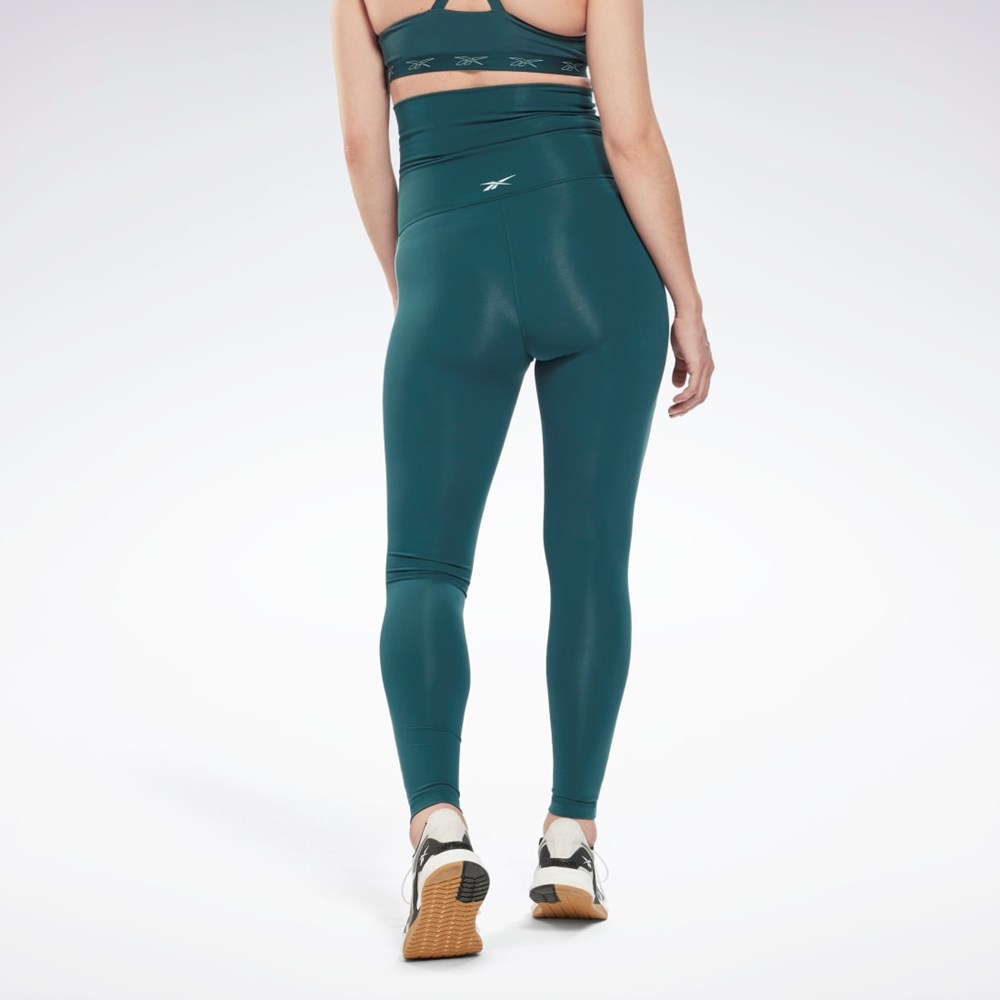 Reebok Reebok Lux 2.0 Maternity Leggings Verde | 15CSNYXBU