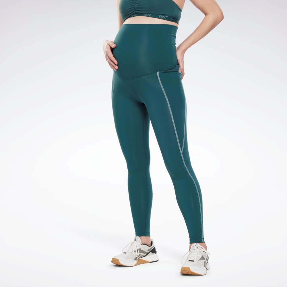 Reebok Reebok Lux 2.0 Maternity Leggings Verde | 15CSNYXBU