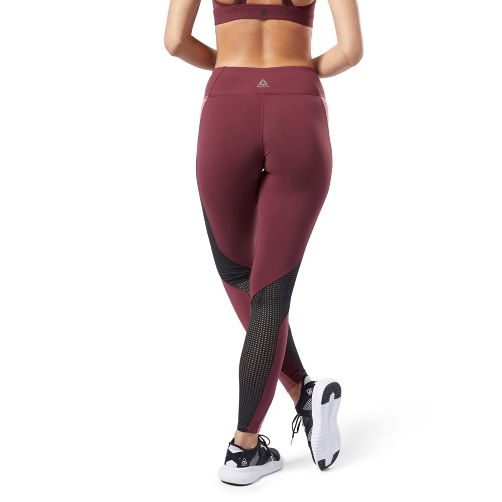 Reebok Reebok Lux 2 Leggings Burdeos Rosas | 91TBHUNOS