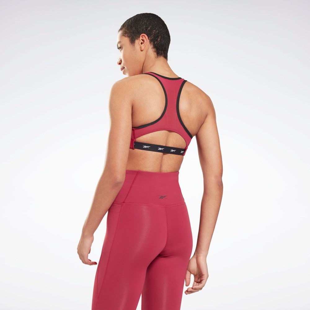 Reebok Reebok Lux Racer Vector Sports Bra Punch Berry | 42WLGEDMF