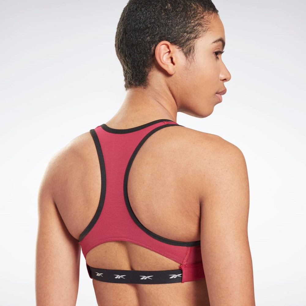 Reebok Reebok Lux Racer Vector Sports Bra Punch Berry | 42WLGEDMF