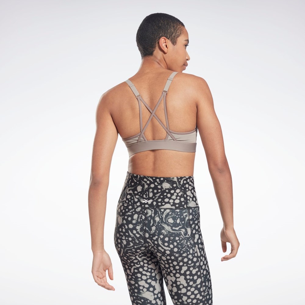 Reebok Reebok Lux Tiras Sports Bra Gris | 90VTOCAGR