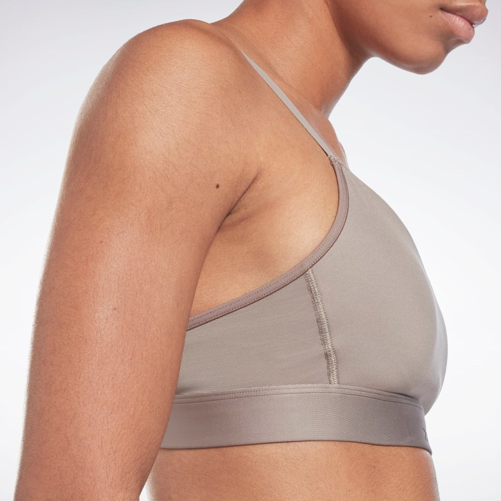 Reebok Reebok Lux Tiras Sports Bra Gris | 90VTOCAGR