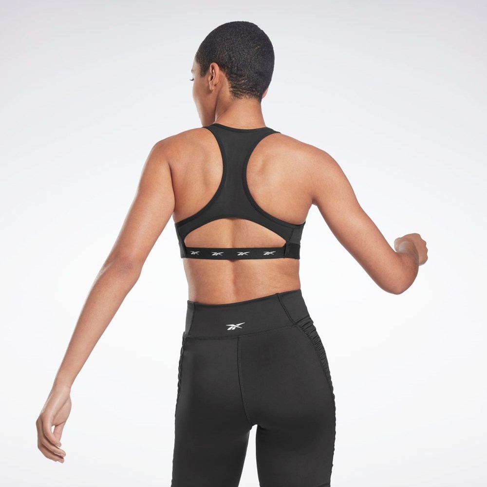 Reebok Reebok Lux Vector Racer Sports Bra Negras | 12WGYHBKI